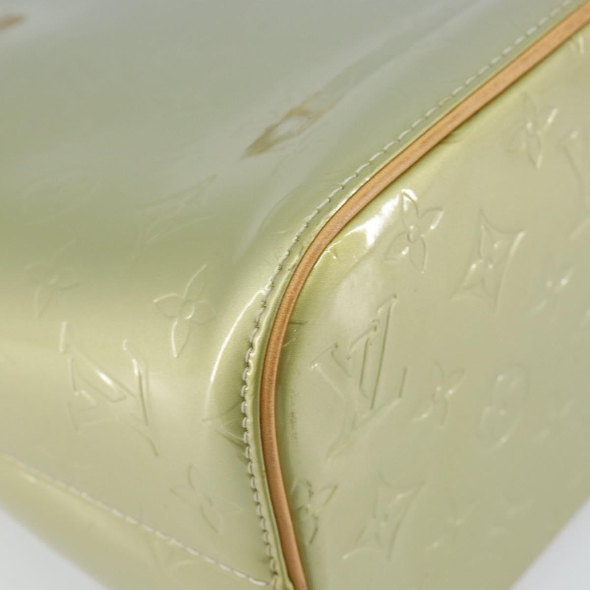 LOUIS VUITTON Monogram Vernis Houston Hand Bag Gris M91053 LV Auth 144763