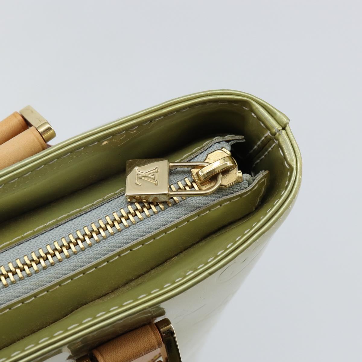 LOUIS VUITTON Monogram Vernis Houston Hand Bag Gris M91053 LV Auth 144763