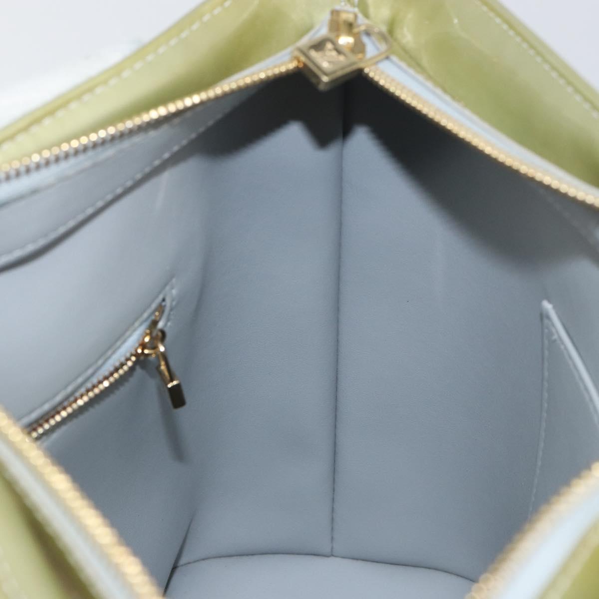 LOUIS VUITTON Monogram Vernis Houston Hand Bag Gris M91053 LV Auth 144763