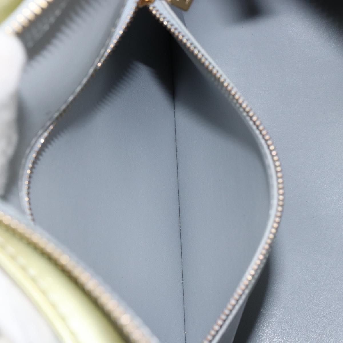 LOUIS VUITTON Monogram Vernis Houston Hand Bag Gris M91053 LV Auth 144763