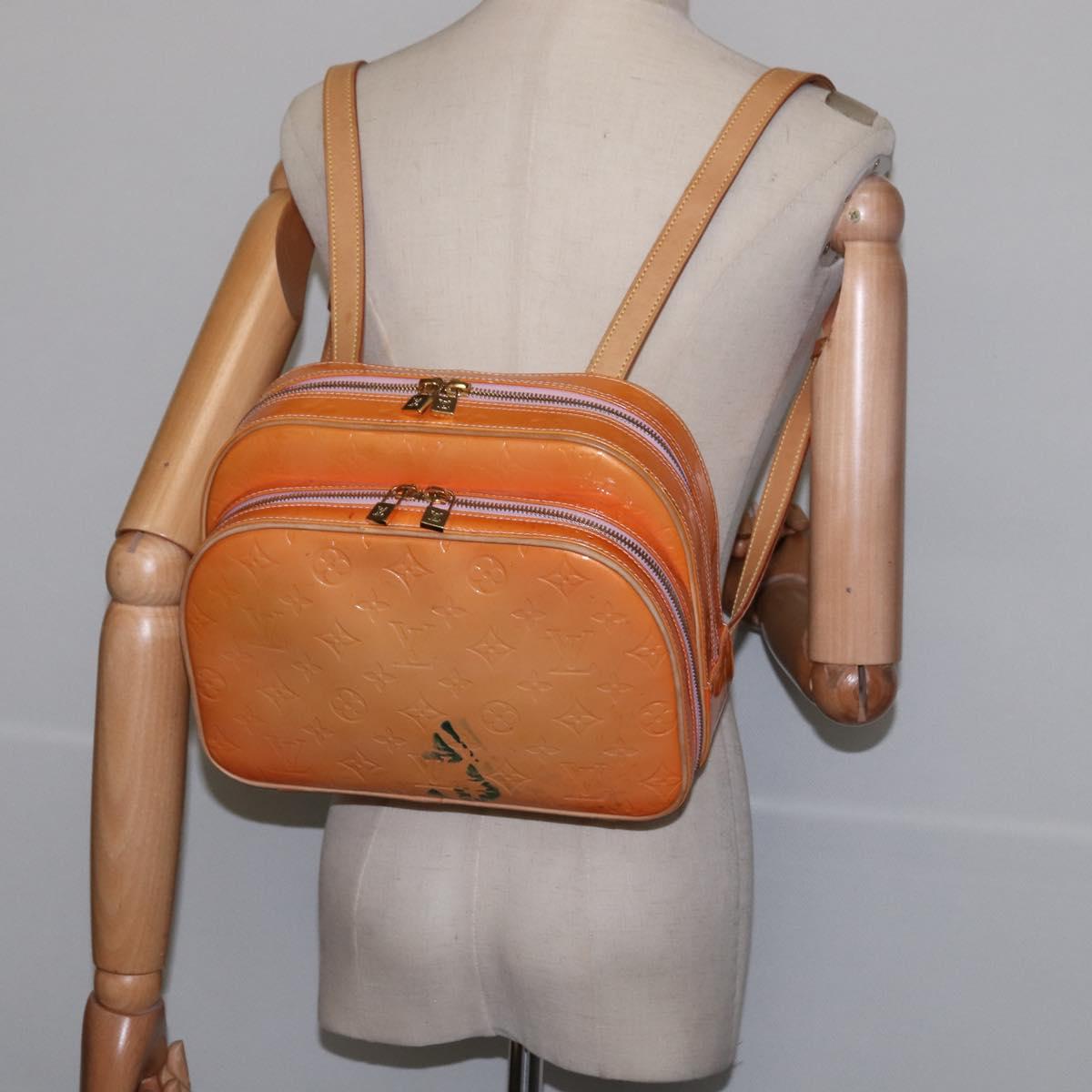 LOUIS VUITTON Vernis Marley Backpack Marshmallow Pink M91039 LV Auth 144764