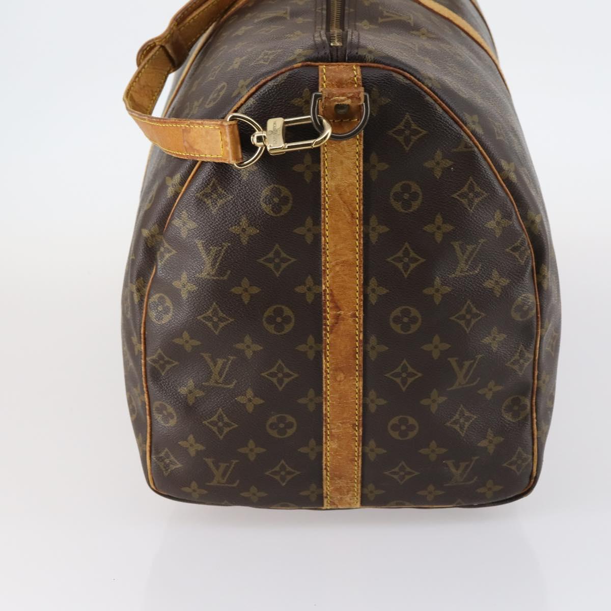 LOUIS VUITTON Monogram Keepall Bandouliere 60 Boston Bag M41412 LV Auth 144769