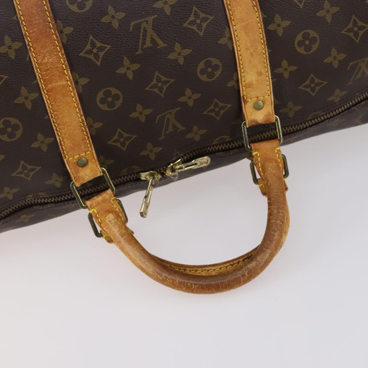LOUIS VUITTON Monogram Keepall Bandouliere 60 Boston Bag M41412 LV Auth 144769
