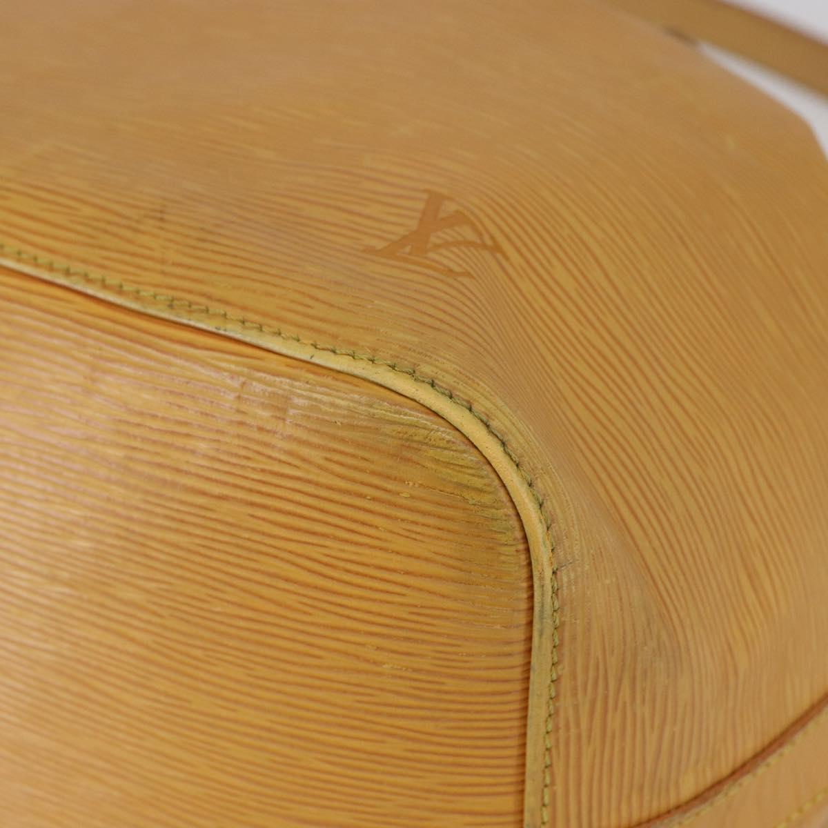 LOUIS VUITTON Epi Petit Noe Shoulder Bag Yellow M44109 LV Auth 144770