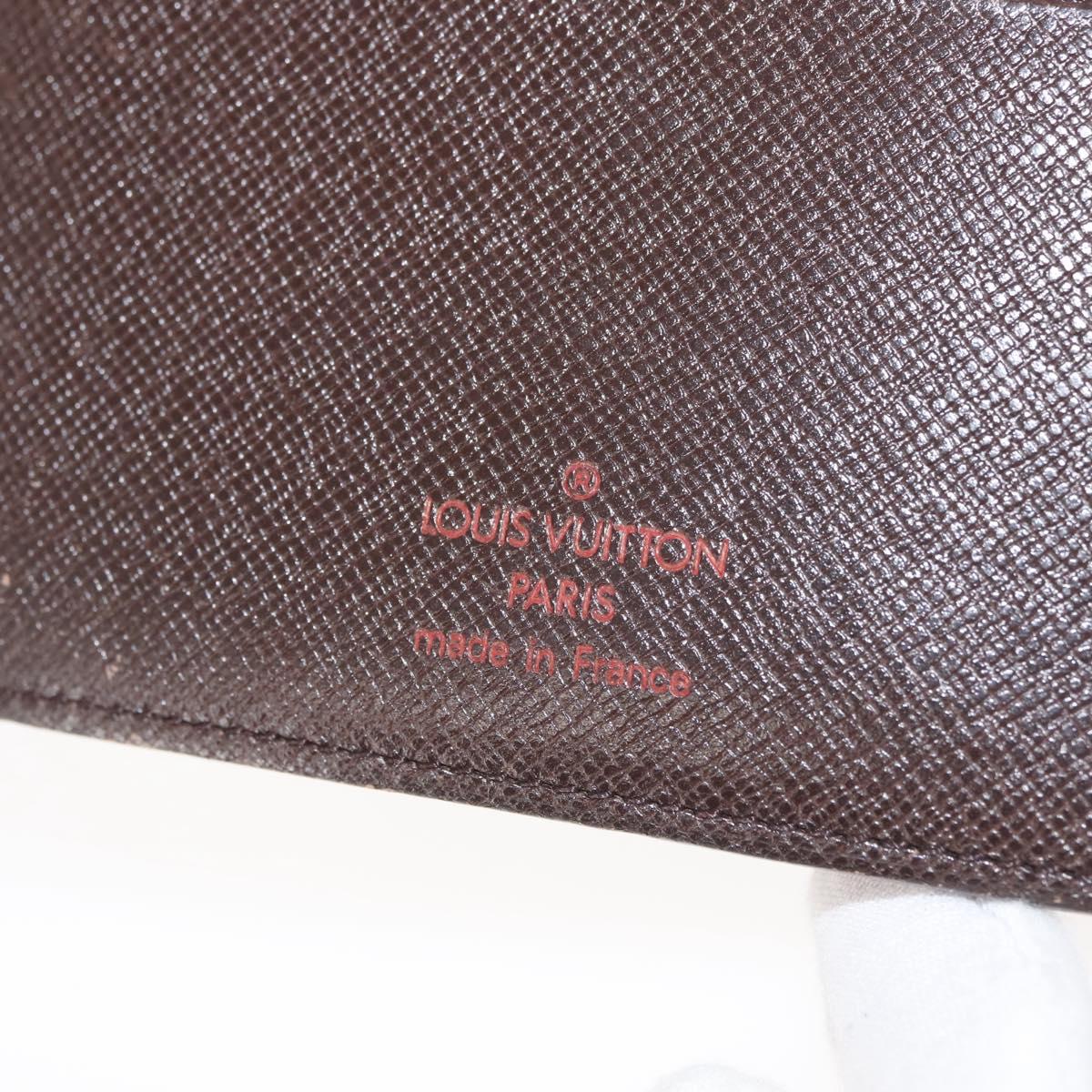 LOUIS VUITTON Damier Ebene Agenda MM Day Planner Cover R20240 LV Auth 144772