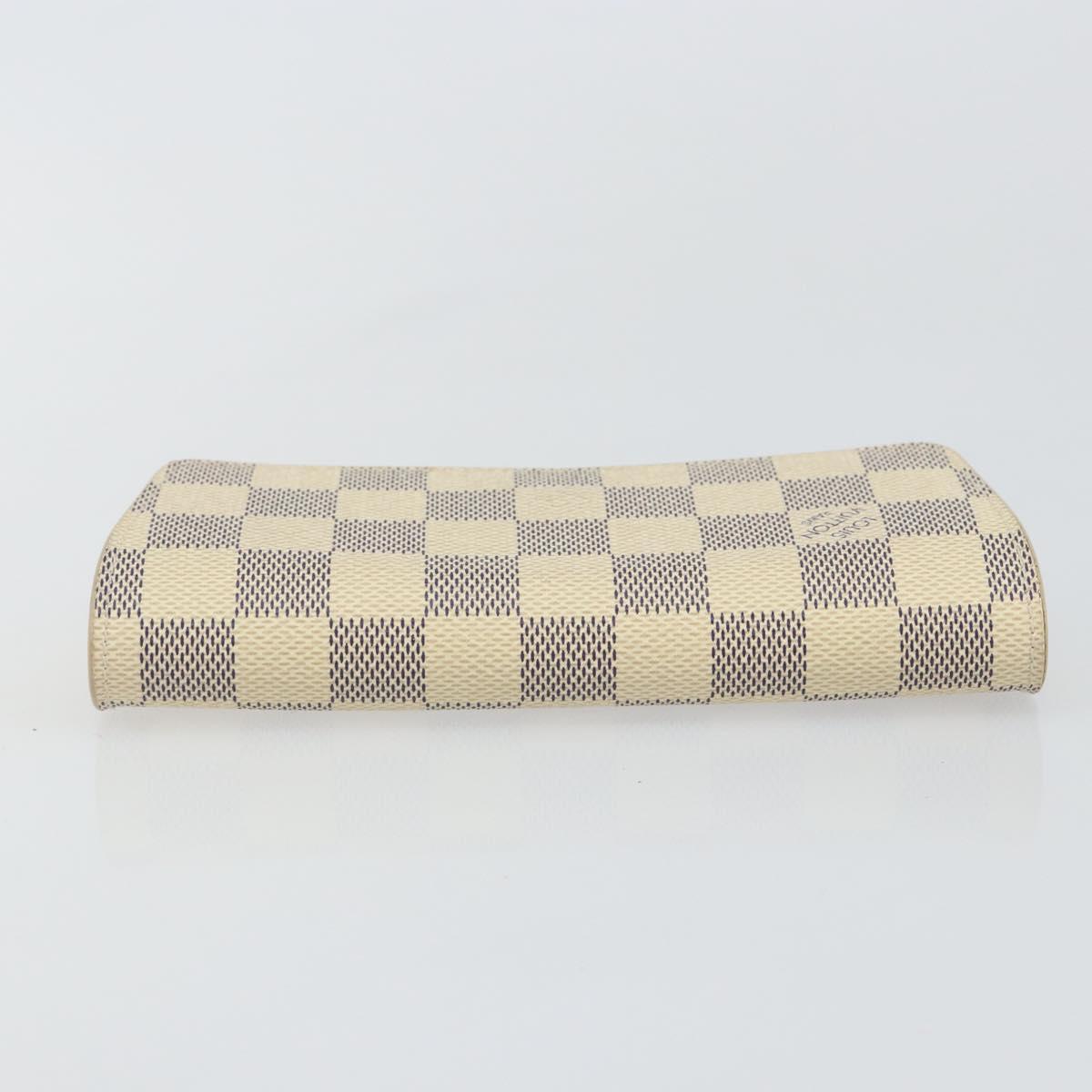 LOUIS VUITTON Damier Azur Etui Lunette Woody Glasses Case GI0388 LV Auth 144773