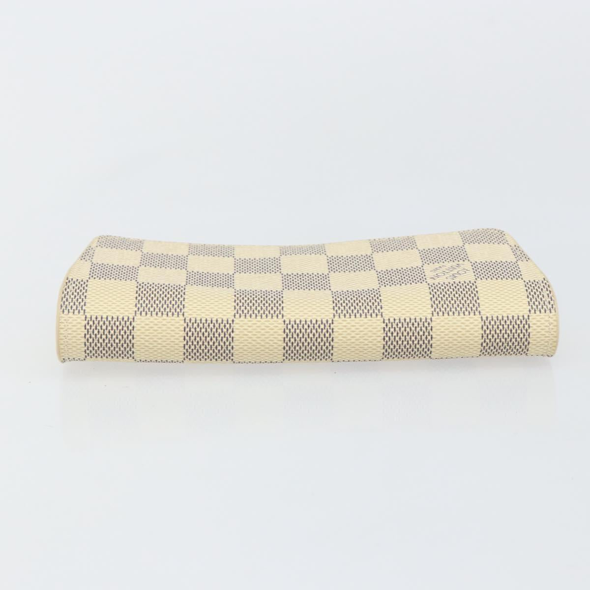 LOUIS VUITTON Damier Azur Etui Lunette Woody Glasses Case GI0388 LV Auth 144774