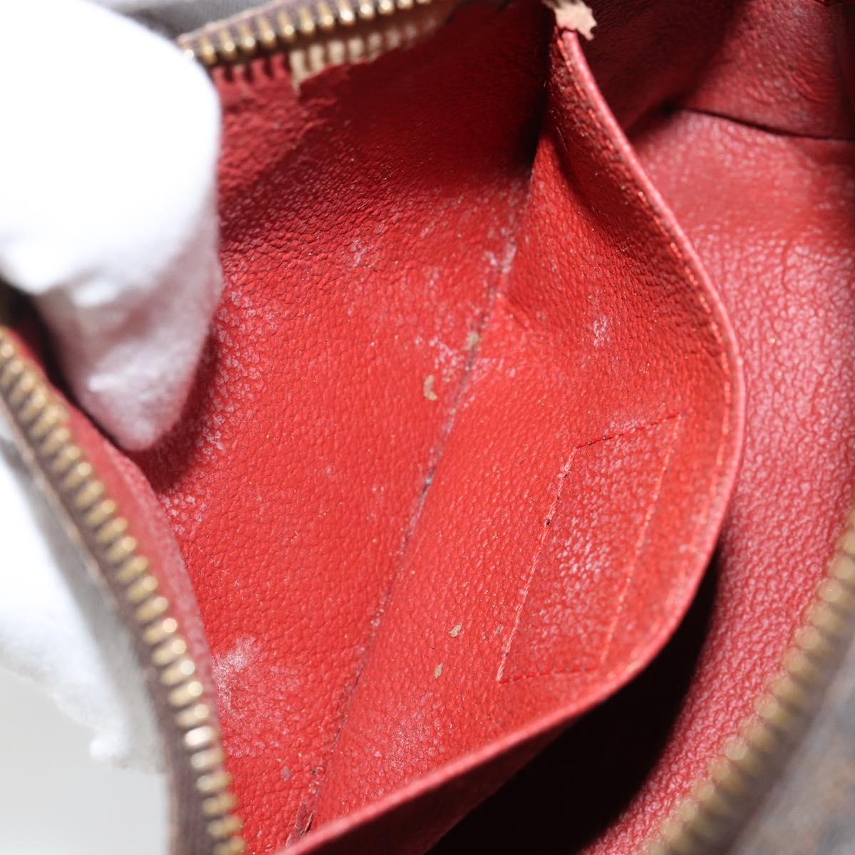 LOUIS VUITTON Damier Ebene Pochette Cosmetic PM Pouch N47516 LV Auth 144781