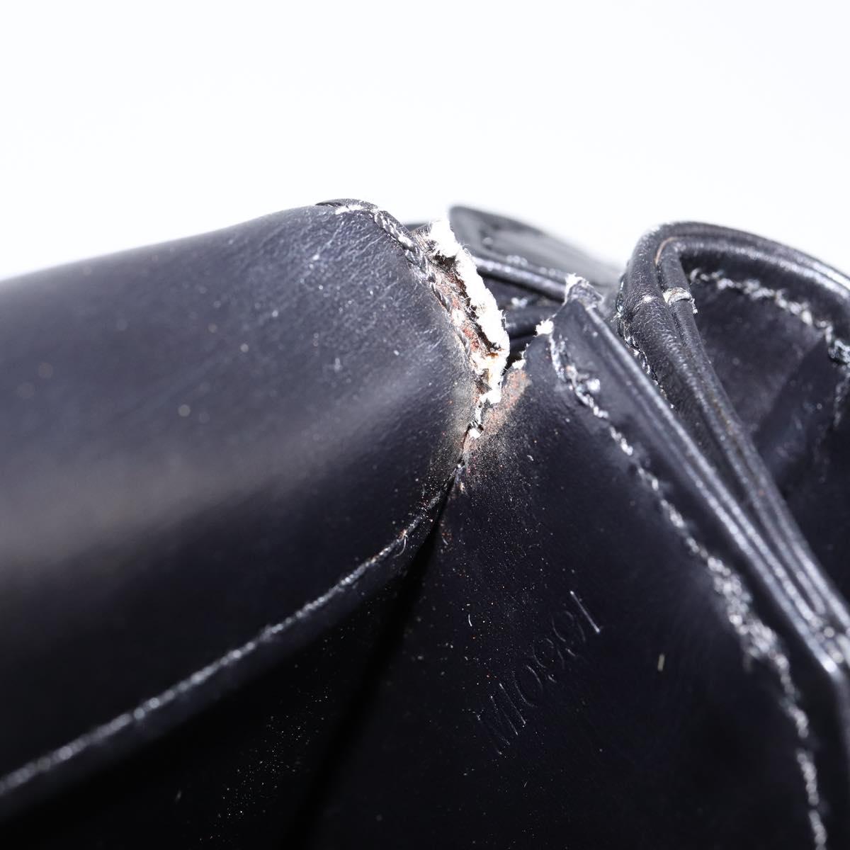 LOUIS VUITTON Opera line Rhodes Shoulder Bag Leather Black M63912 LV Auth 144784