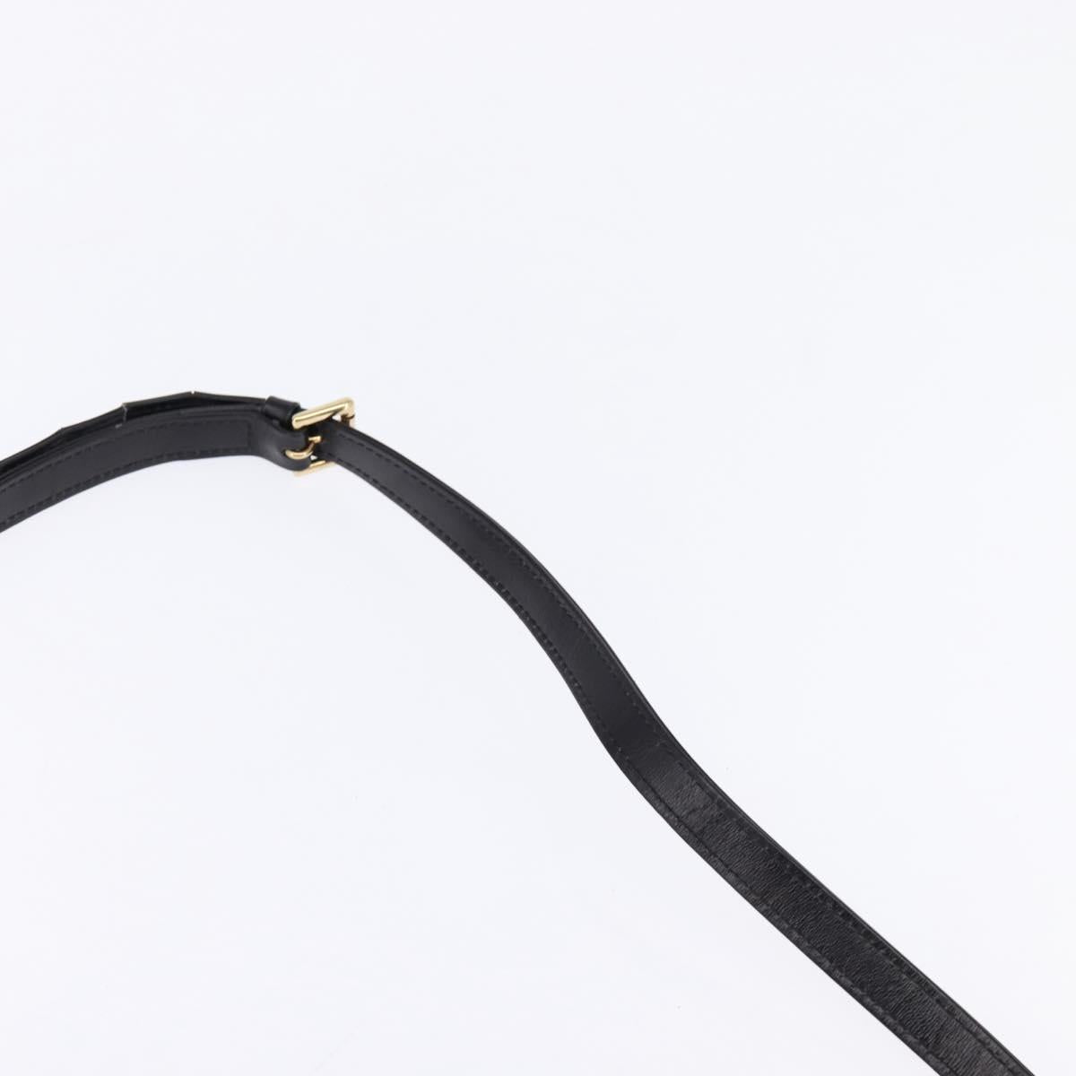 LOUIS VUITTON Opera line Rhodes Shoulder Bag Leather Black M63912 LV Auth 144784