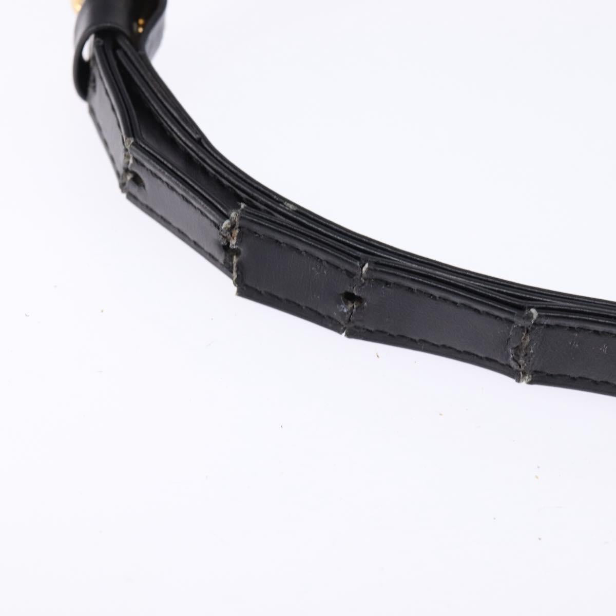 LOUIS VUITTON Opera line Rhodes Shoulder Bag Leather Black M63912 LV Auth 144784