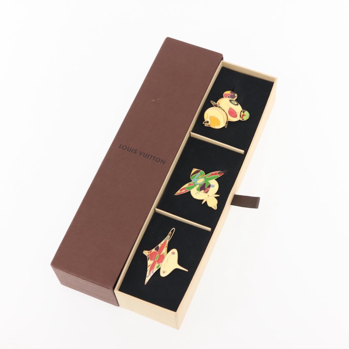 LOUIS VUITTON Takashi Murakami Characters Baretta metal M92595 LV Auth 144787