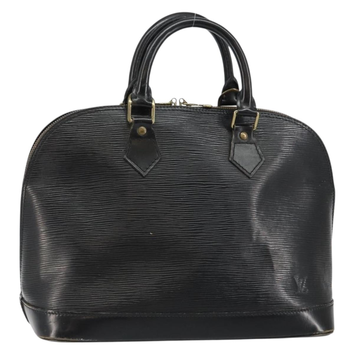 LOUIS VUITTON Epi Alma Hand Bag Black M52142 LV Auth 144790