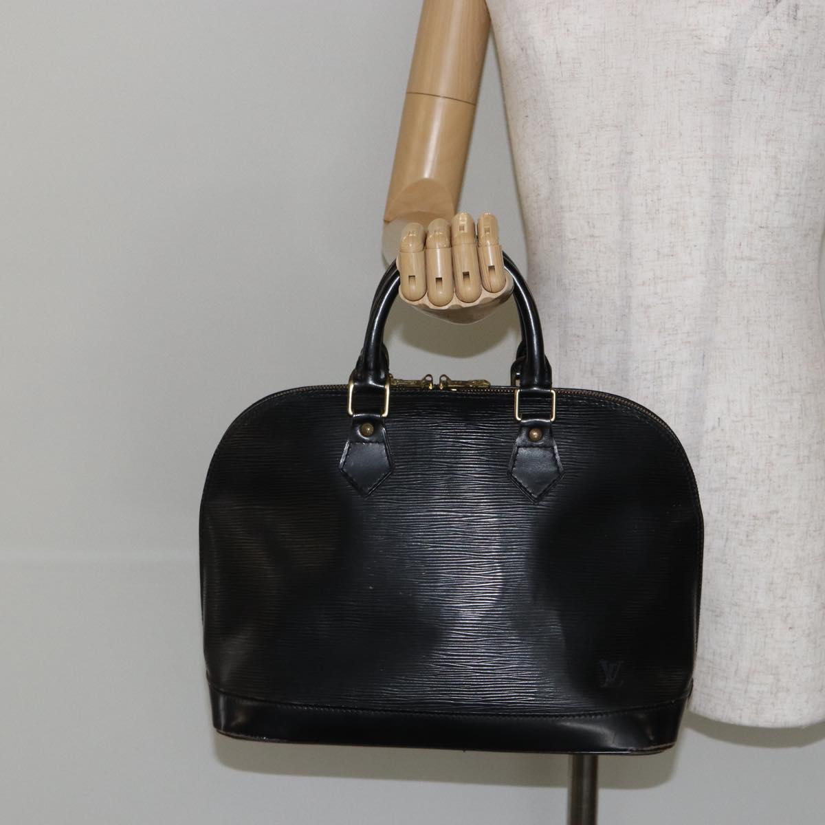LOUIS VUITTON Epi Alma Hand Bag Black M52142 LV Auth 144790