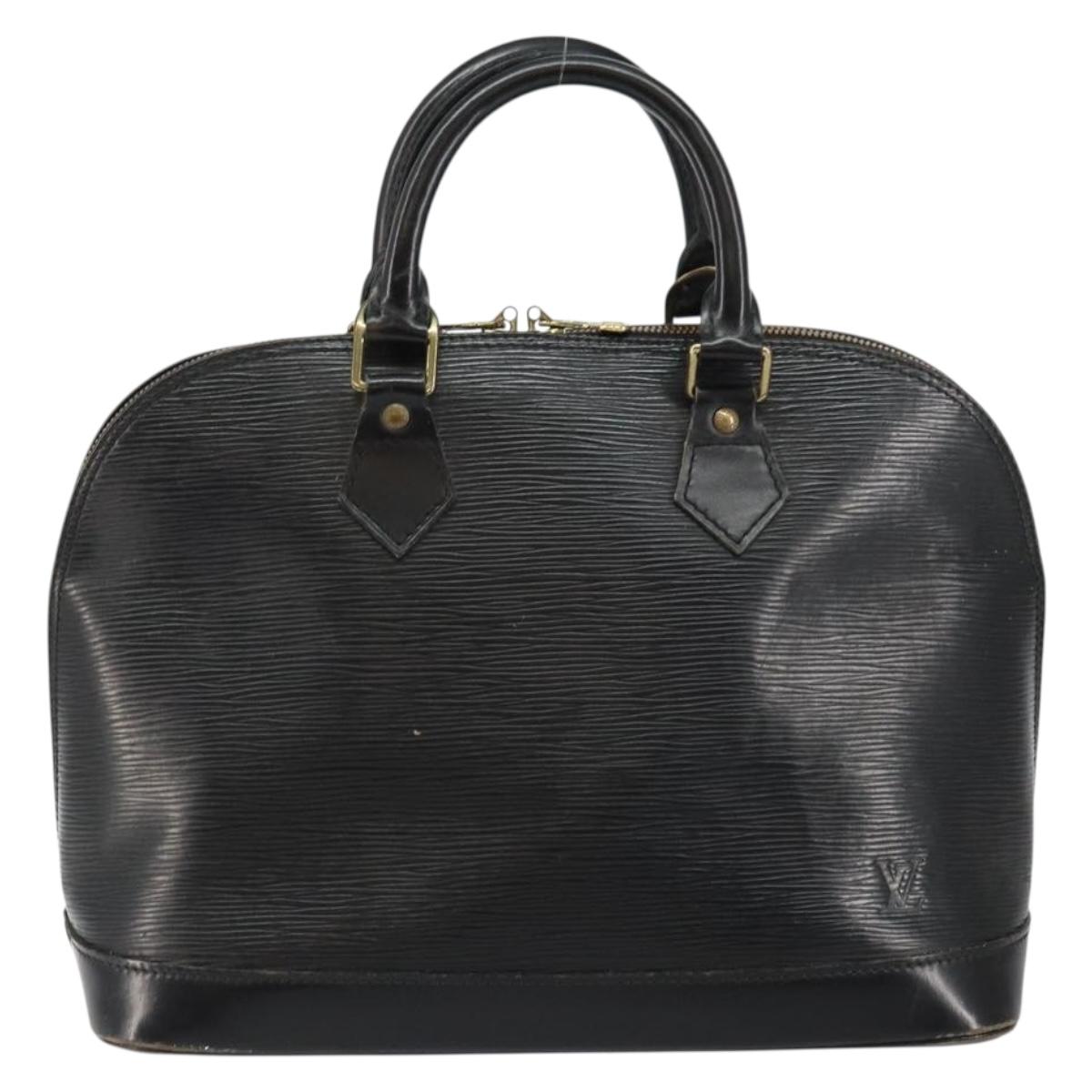LOUIS VUITTON Epi Alma Hand Bag Black M52142 LV Auth 144790