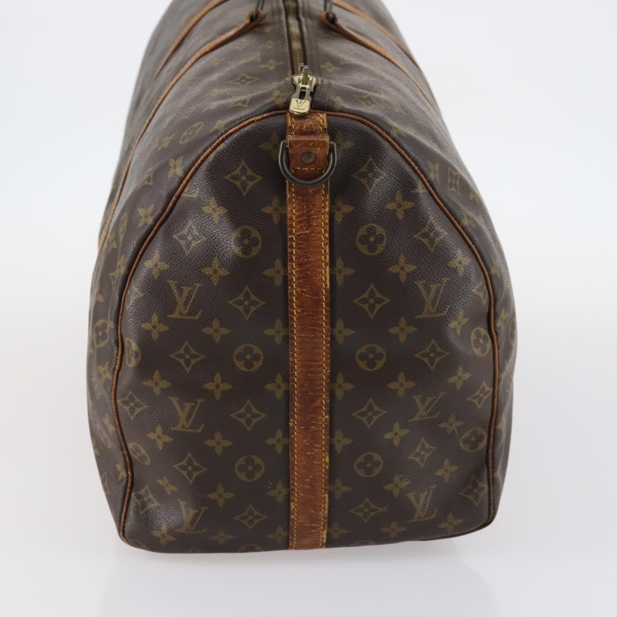 LOUIS VUITTON Monogram Keepall Bandouliere 60 Boston Bag M41412 LV Auth 144792