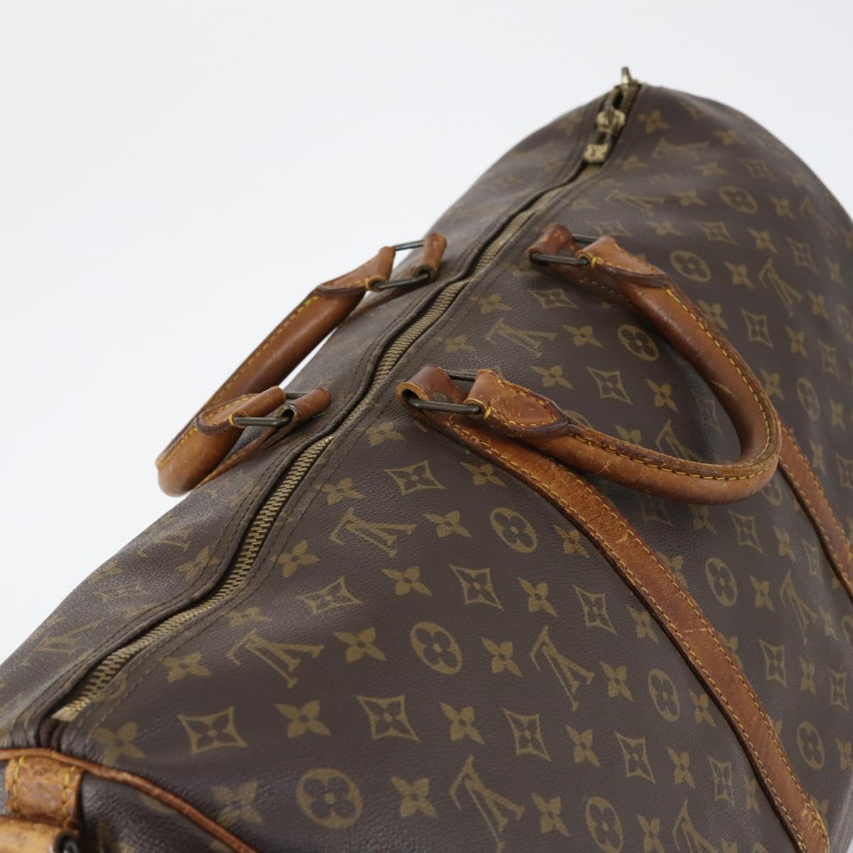 LOUIS VUITTON Monogram Keepall Bandouliere 60 Boston Bag M41412 LV Auth 144792