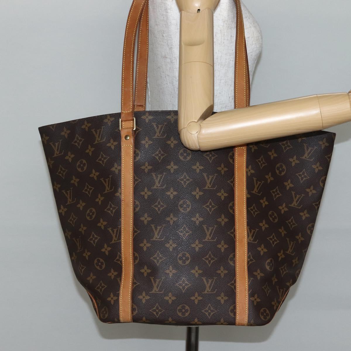 LOUIS VUITTON Monogram Sac Shopping Tote Bag M51108 LV Auth 144798