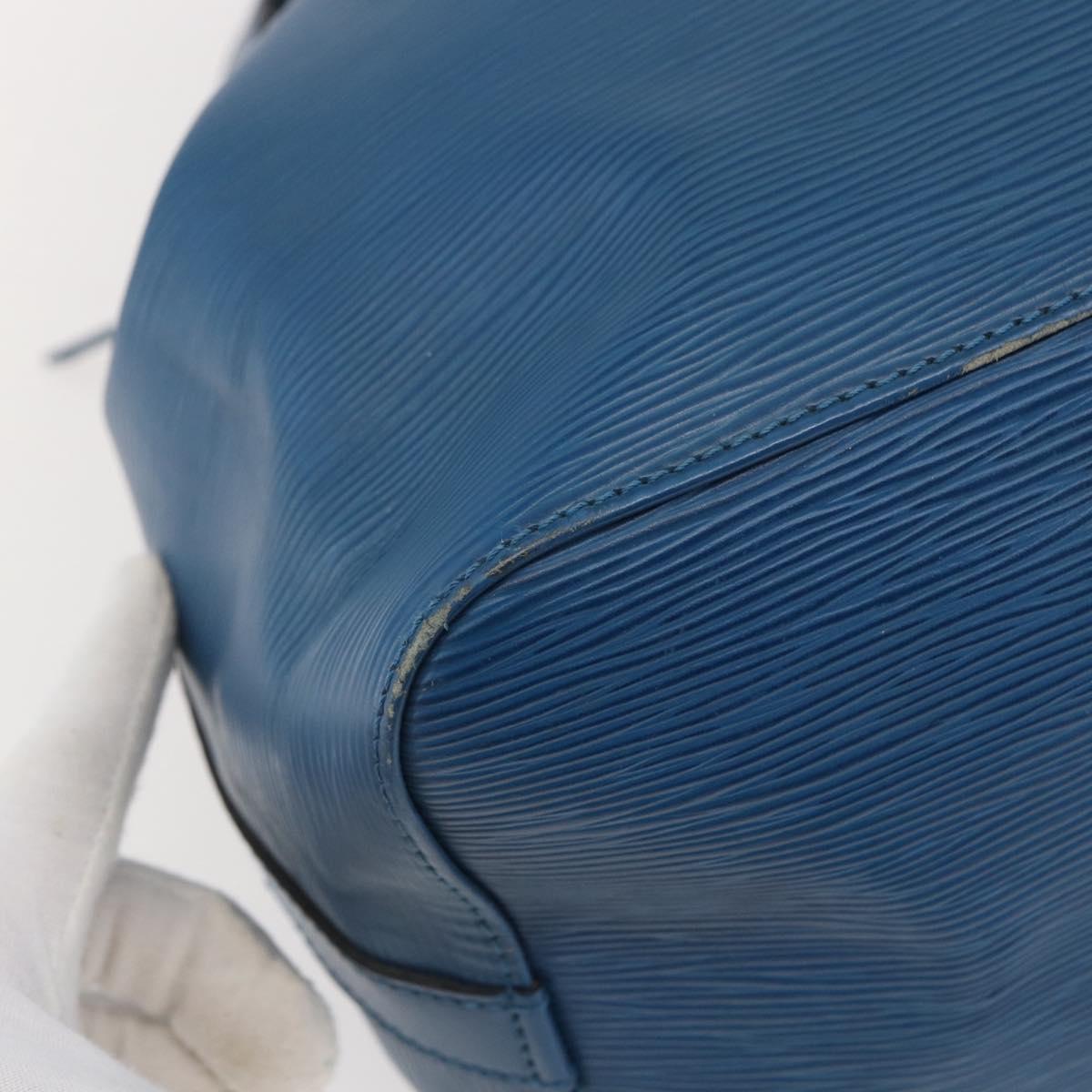 LOUIS VUITTON Epi Petit Noe Shoulder Bag Blue M44105 LV Auth 144801