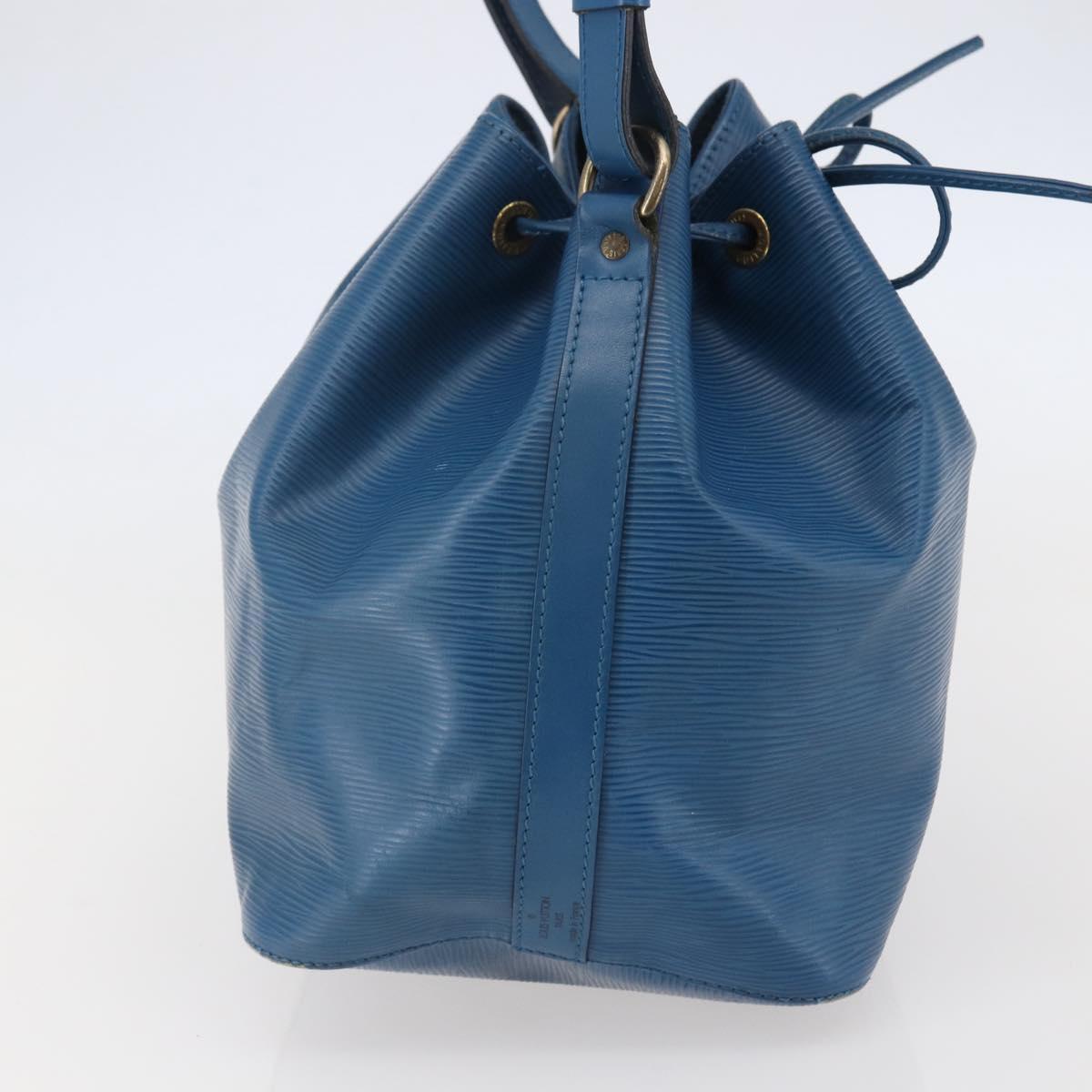 LOUIS VUITTON Epi Petit Noe Shoulder Bag Blue M44105 LV Auth 144801