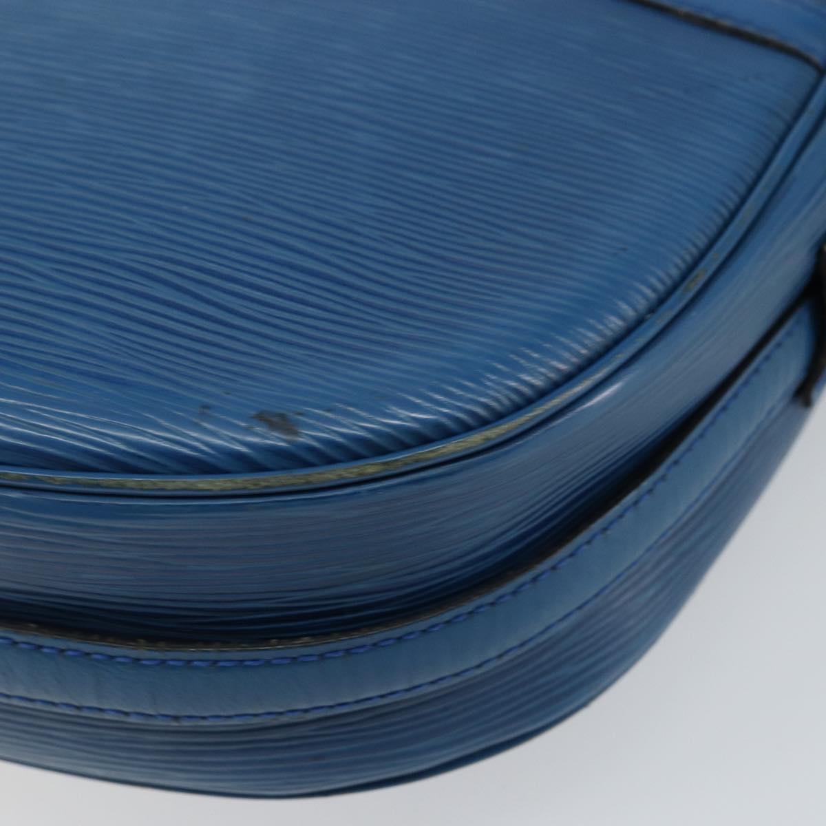LOUIS VUITTON Epi June Feuille Shoulder Bag Blue M52155 LV Auth 144802