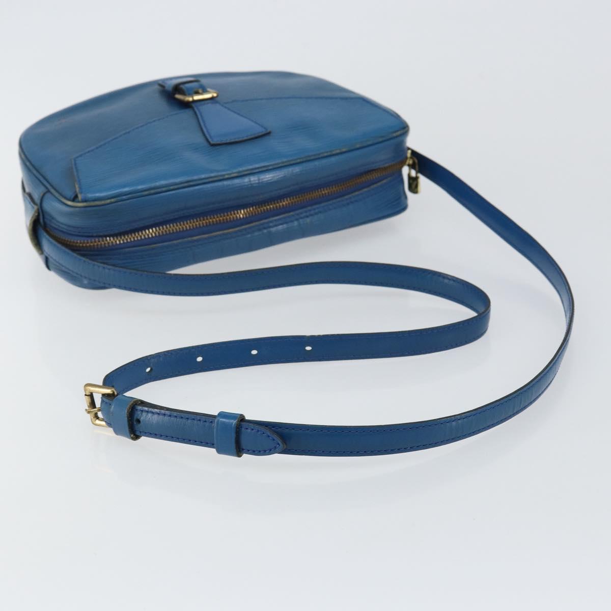 LOUIS VUITTON Epi June Feuille Shoulder Bag Blue M52155 LV Auth 144802