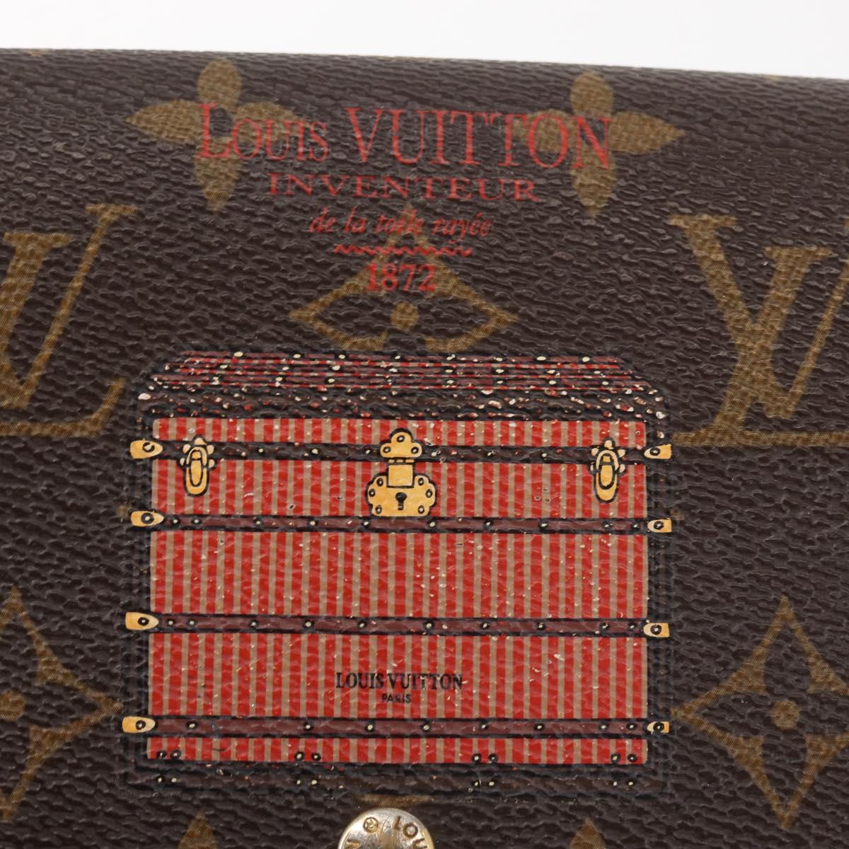 LOUIS VUITTON Monogram Trunk Portefeuille Sarah Long Wallet M60415 Auth 144804
