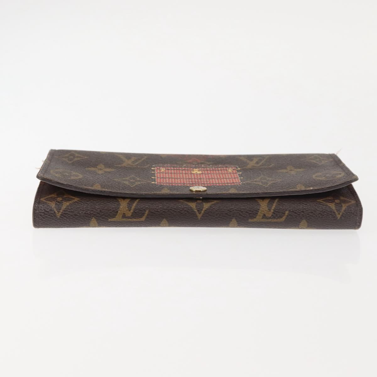 LOUIS VUITTON Monogram Trunk Portefeuille Sarah Long Wallet M60415 Auth 144804