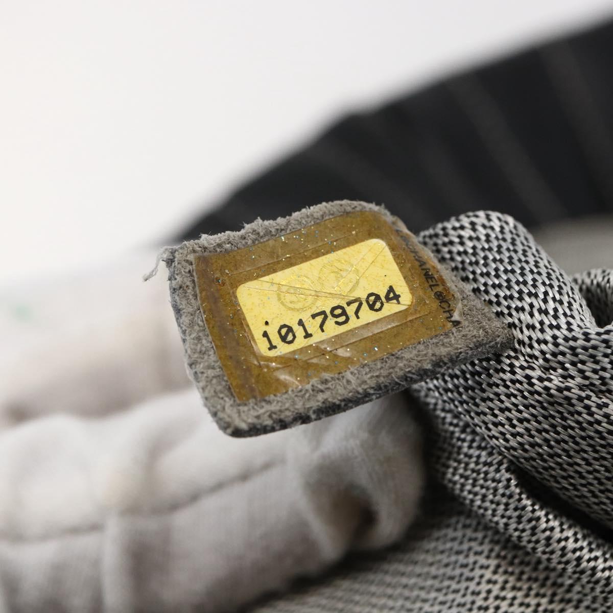 CHANEL New Mademoiselle Chain Tote Bag Leather Black Silver CC Auth 144808