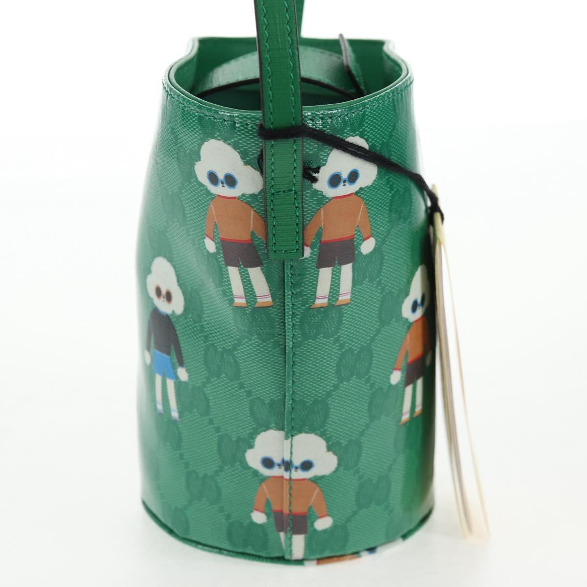 GUCCI GG Crystal Children's Kim Seung Yeon Bag Gold Green 752356 Auth 144816V