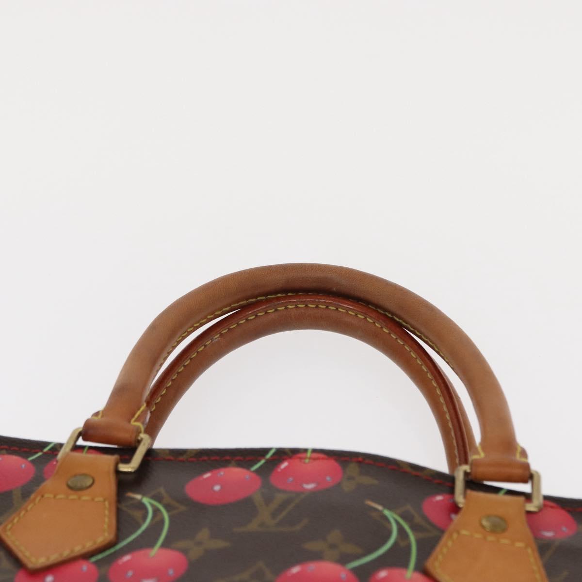 LOUIS VUITTON Monogram Cherry Sac Plat Hand Bag M95010 LV Auth 144826V