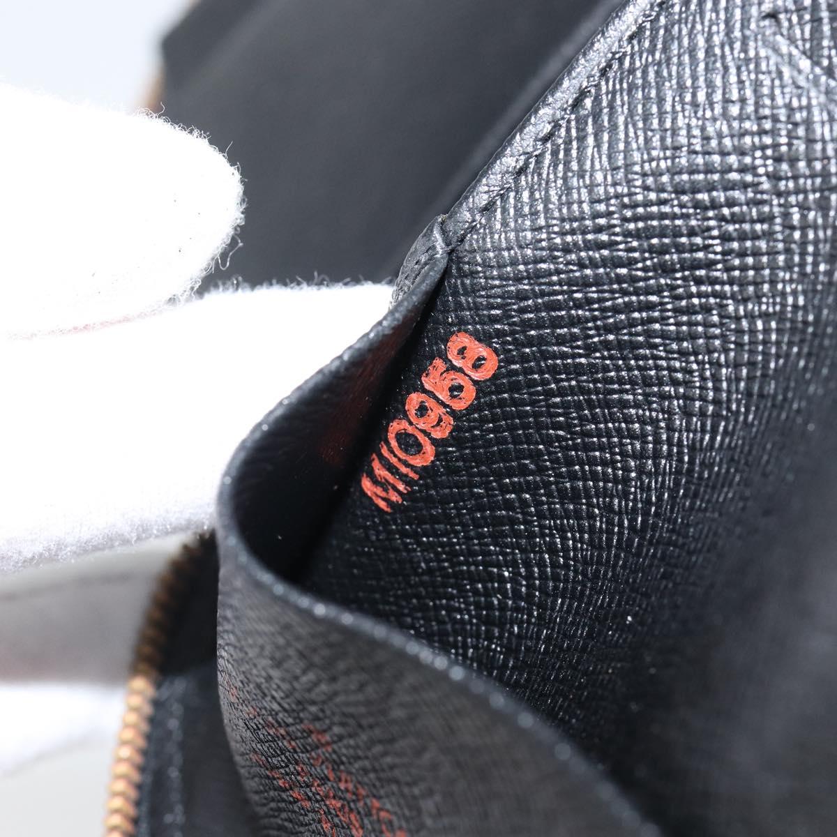 LOUIS VUITTON Epi Agenda Geode Travel Case Black M63872 LV Auth 144841