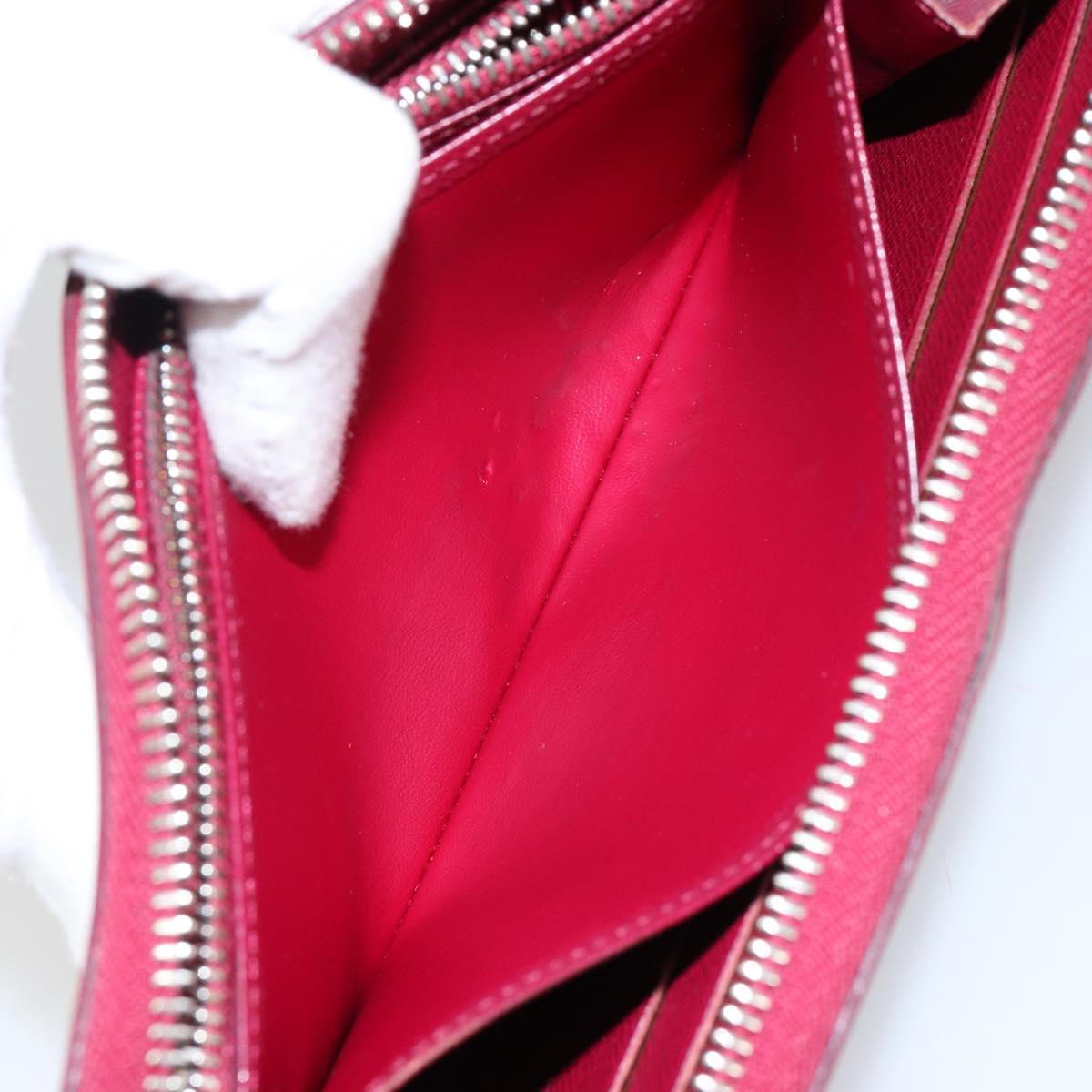 LOUIS VUITTON Epi Zippy Wallet Long Wallet Fuchsia M60305 LV Auth 144842