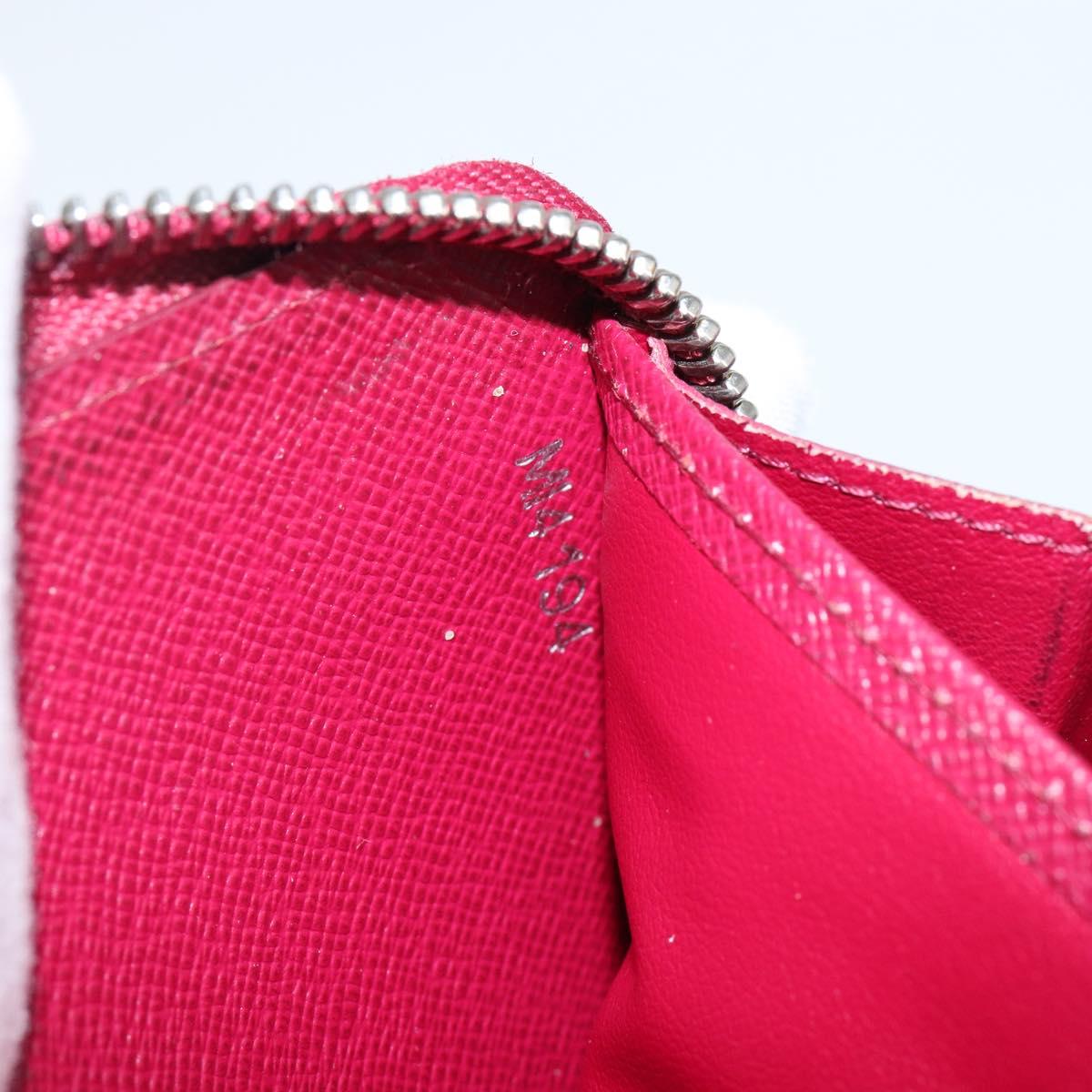 LOUIS VUITTON Epi Zippy Wallet Long Wallet Fuchsia M60305 LV Auth 144842
