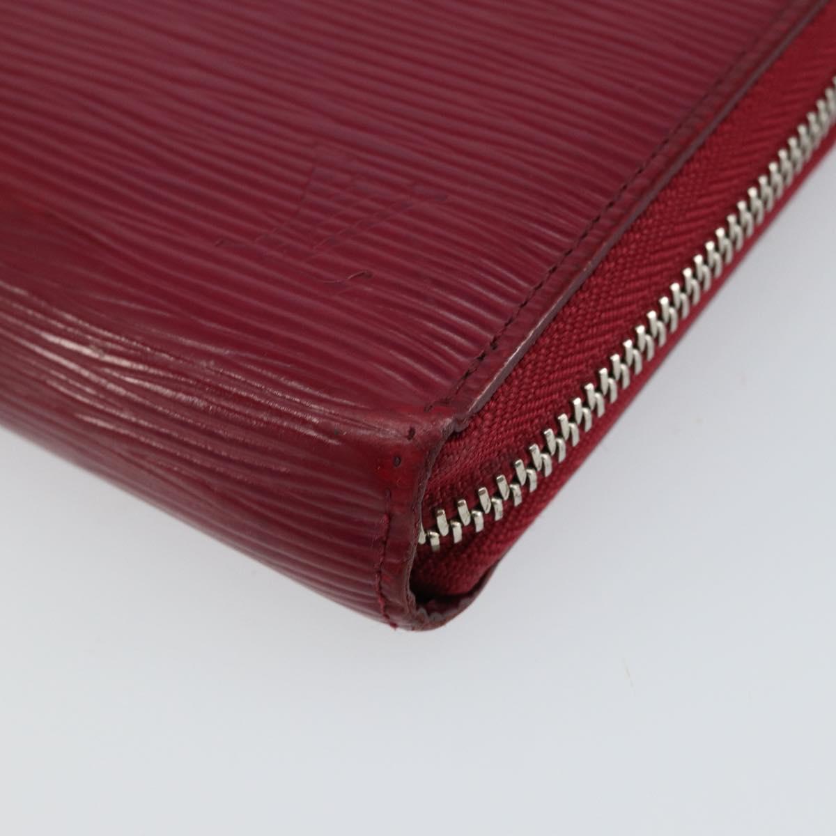 LOUIS VUITTON Epi Zippy Wallet Long Wallet Fuchsia M60305 LV Auth 144842