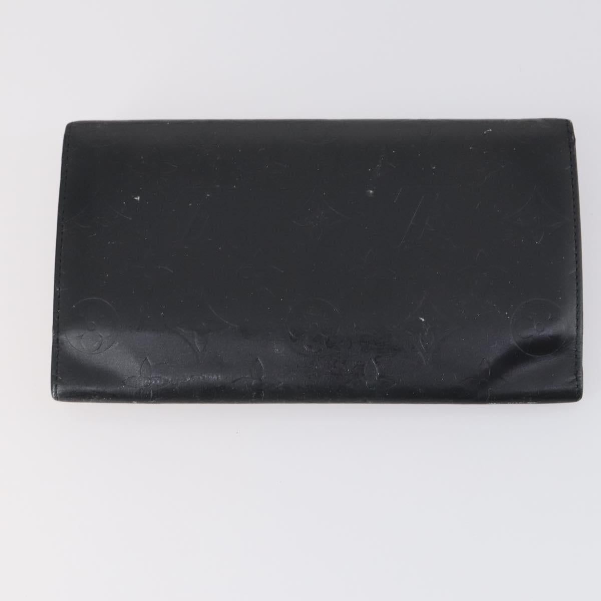 LOUIS VUITTON Monogram Vernis Mat Wallet 3Set Red Beige black LV Auth 144846