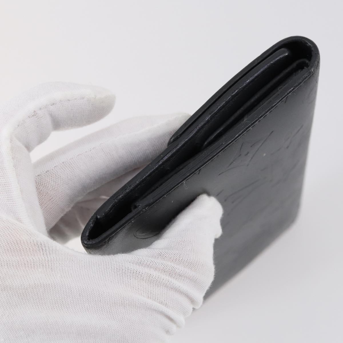 LOUIS VUITTON Monogram Vernis Mat Wallet 3Set Red Beige black LV Auth 144846