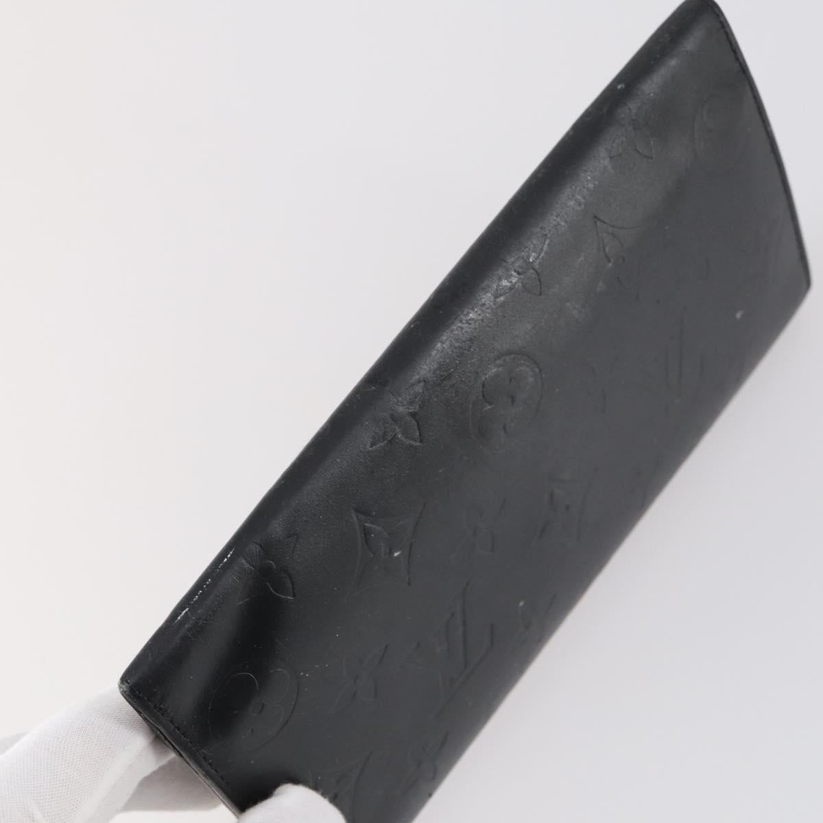 LOUIS VUITTON Monogram Vernis Mat Wallet 3Set Red Beige black LV Auth 144846