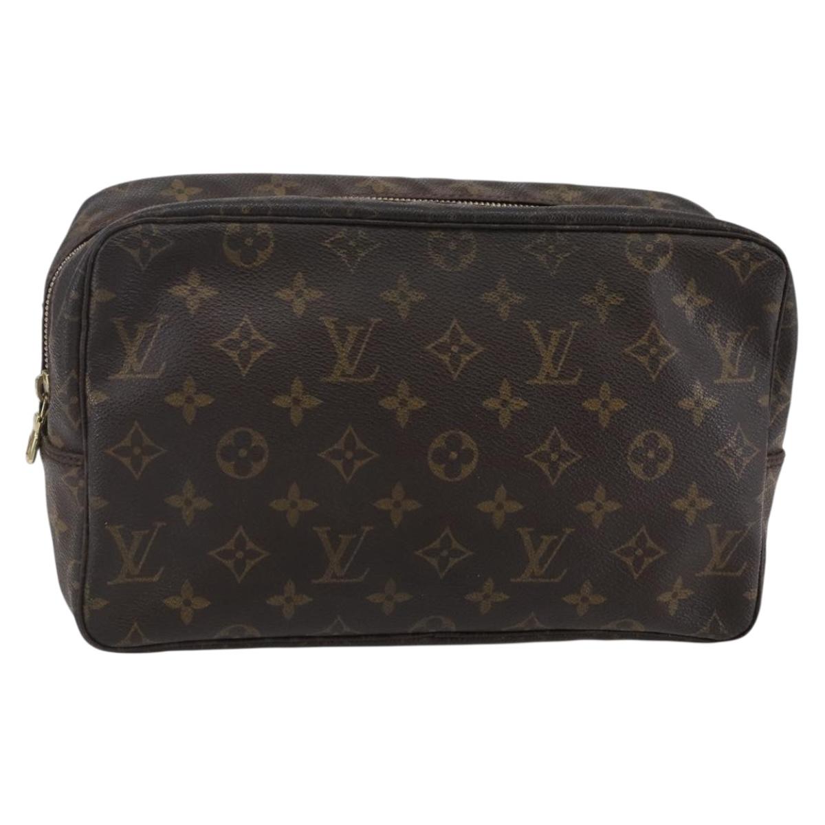LOUIS VUITTON Monogram Trousse Toilette 28 Clutch Bag M47522 LV Auth 144862