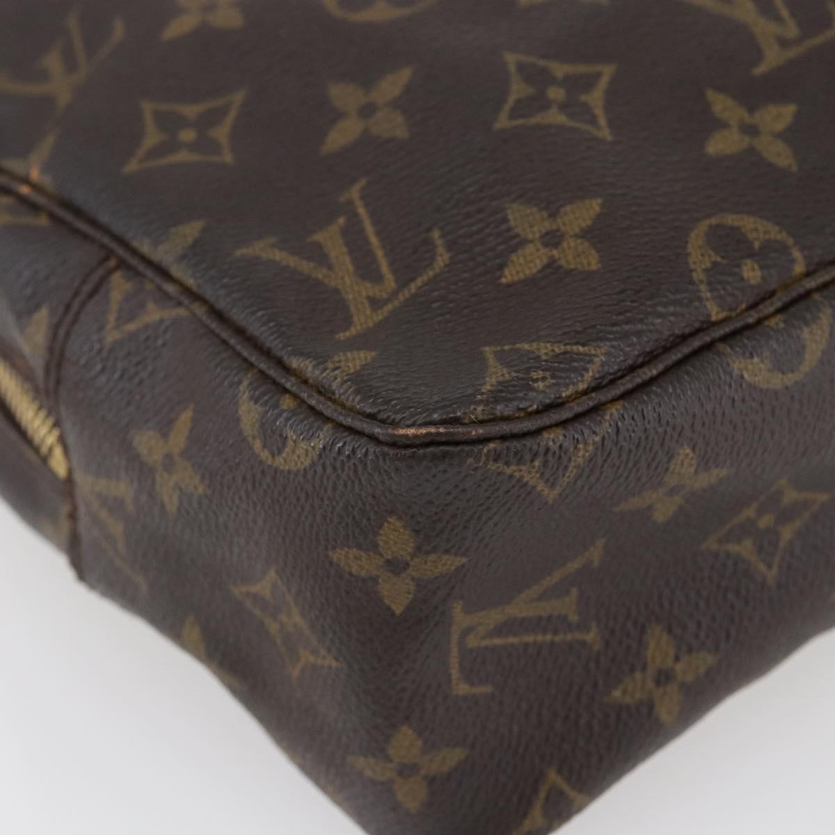 LOUIS VUITTON Monogram Trousse Toilette 28 Clutch Bag M47522 LV Auth 144862
