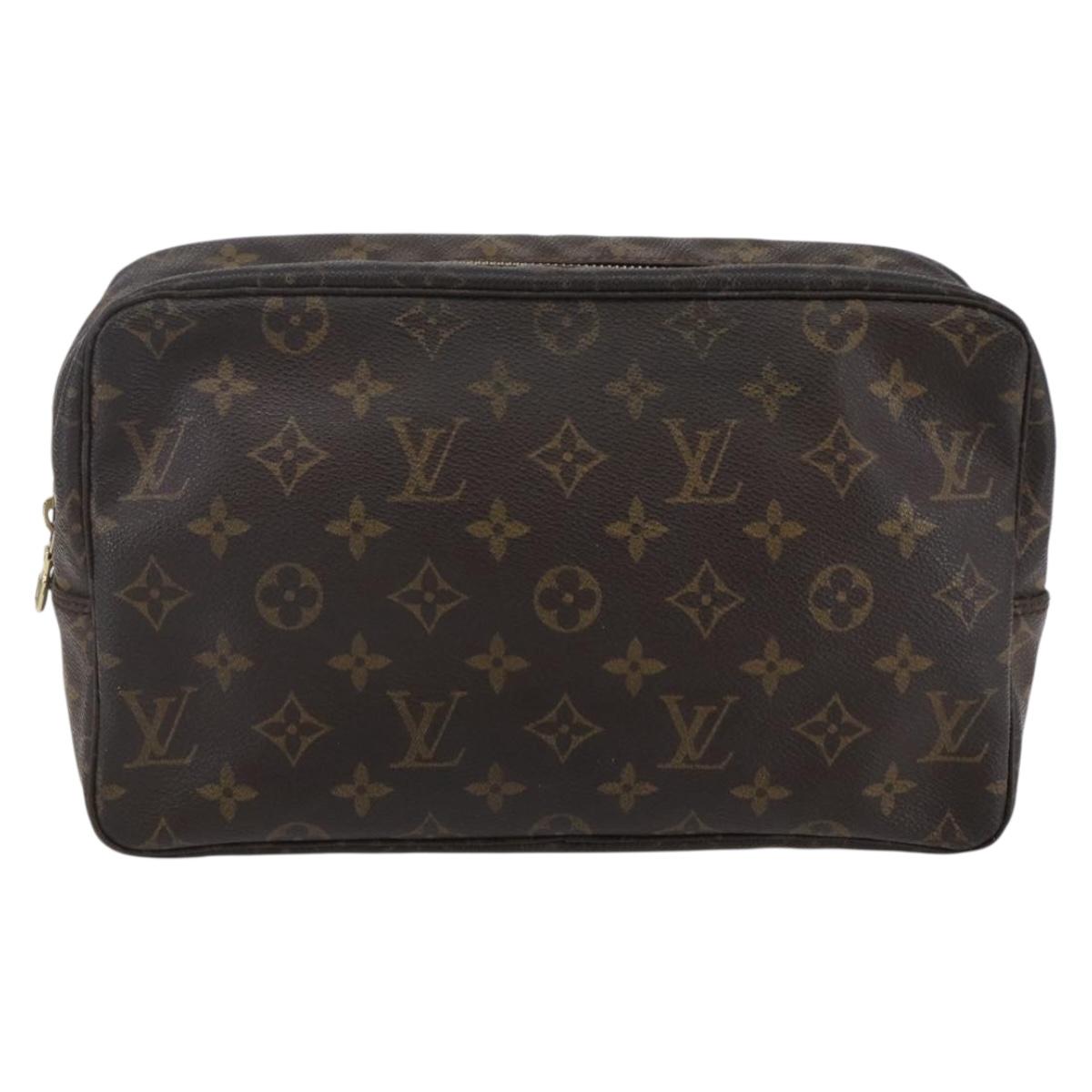 LOUIS VUITTON Monogram Trousse Toilette 28 Clutch Bag M47522 LV Auth 144862
