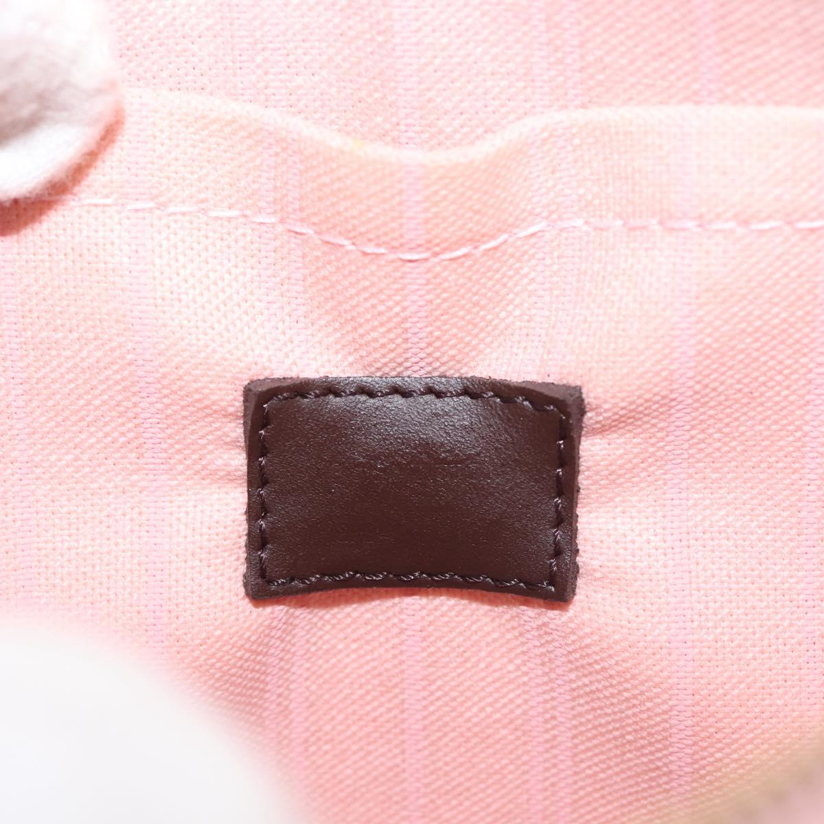 LOUIS VUITTON Damier Ebene Neverfull MM Pouch LV Auth 144865