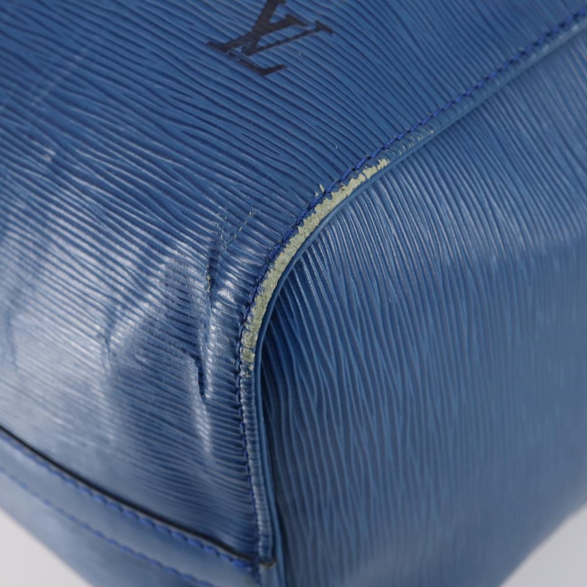 LOUIS VUITTON Epi Keepall 45 Boston Bag Blue M42975 LV Auth 144867