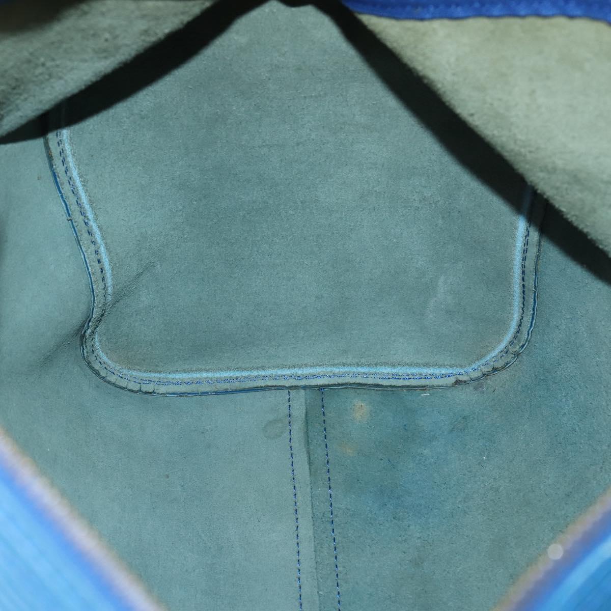 LOUIS VUITTON Epi Keepall 45 Boston Bag Blue M42975 LV Auth 144867