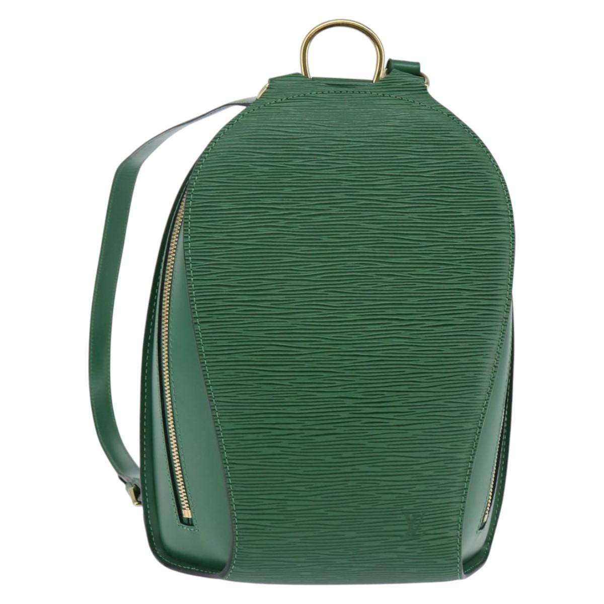 LOUIS VUITTON Epi Mabillon Backpack Green M52234 LV Auth 144868
