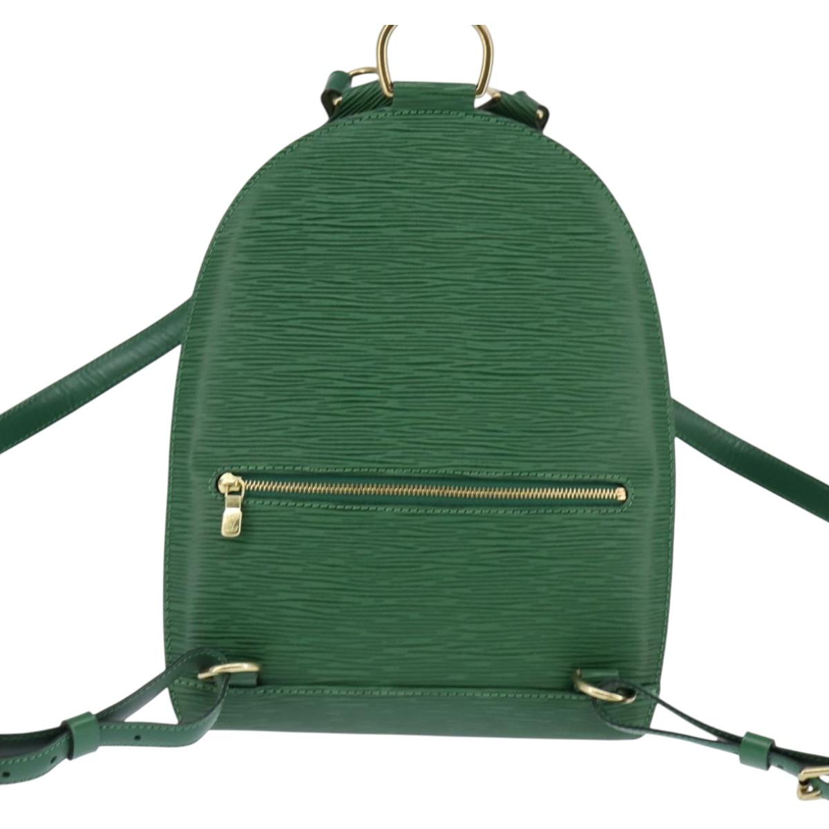 LOUIS VUITTON Epi Mabillon Backpack Green M52234 LV Auth 144868