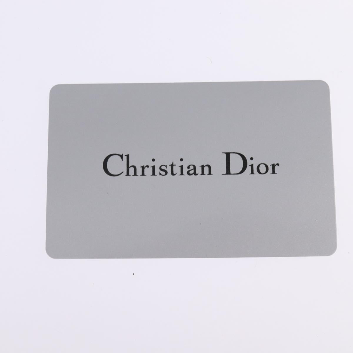 Christian Dior Trotter Canvas Shoulder Bag Brown Silver Auth 144872