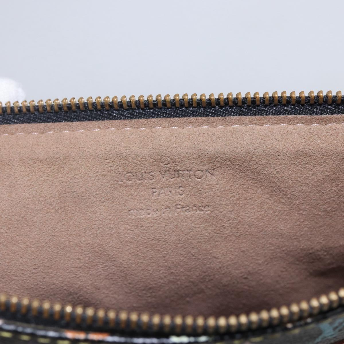 LOUIS VUITTON Monogram Multicolor Pochette GM Pouch Black M60027 LV Auth 144890V
