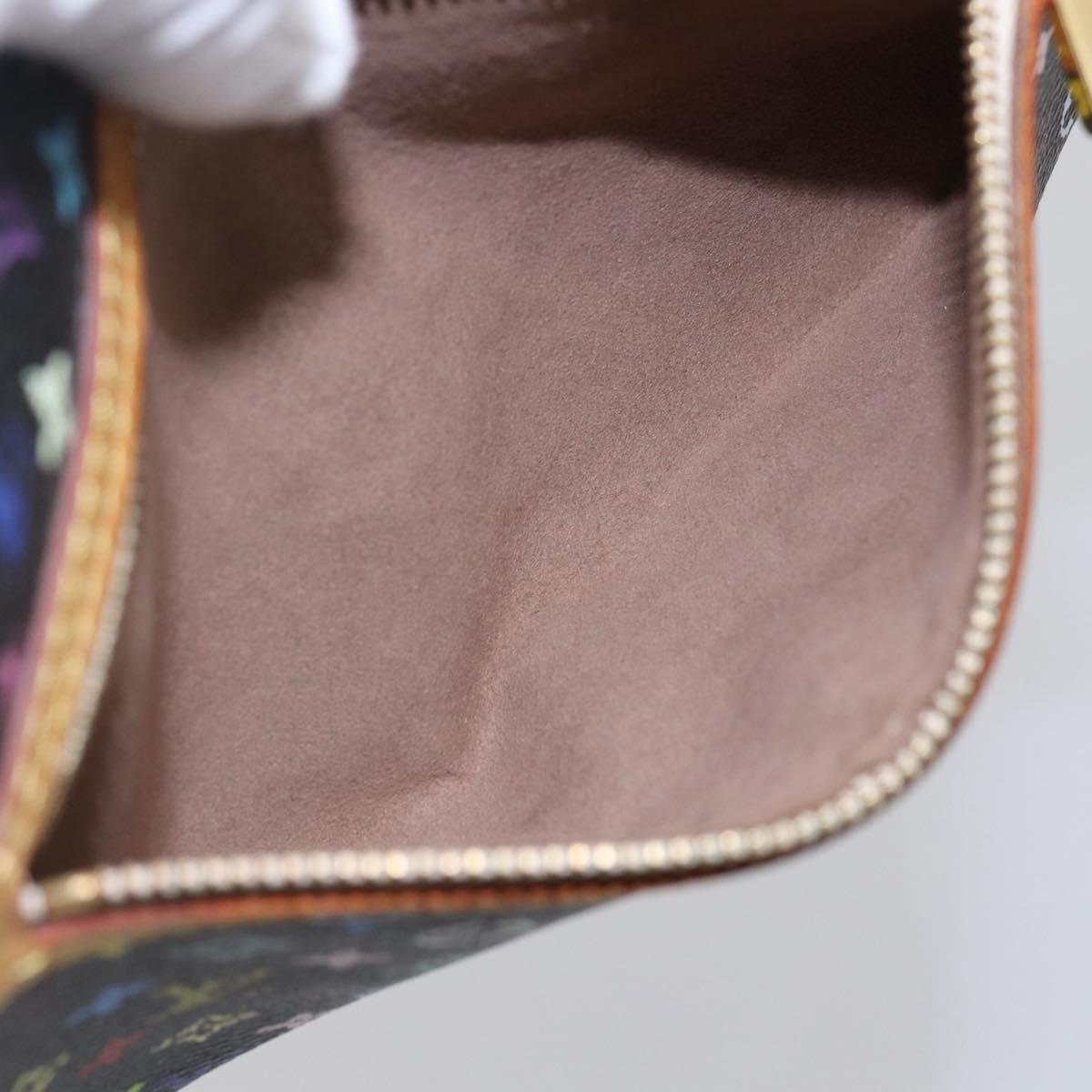 LOUIS VUITTON Monogram Multicolor Pochette GM Pouch Black M60027 LV Auth 144890V