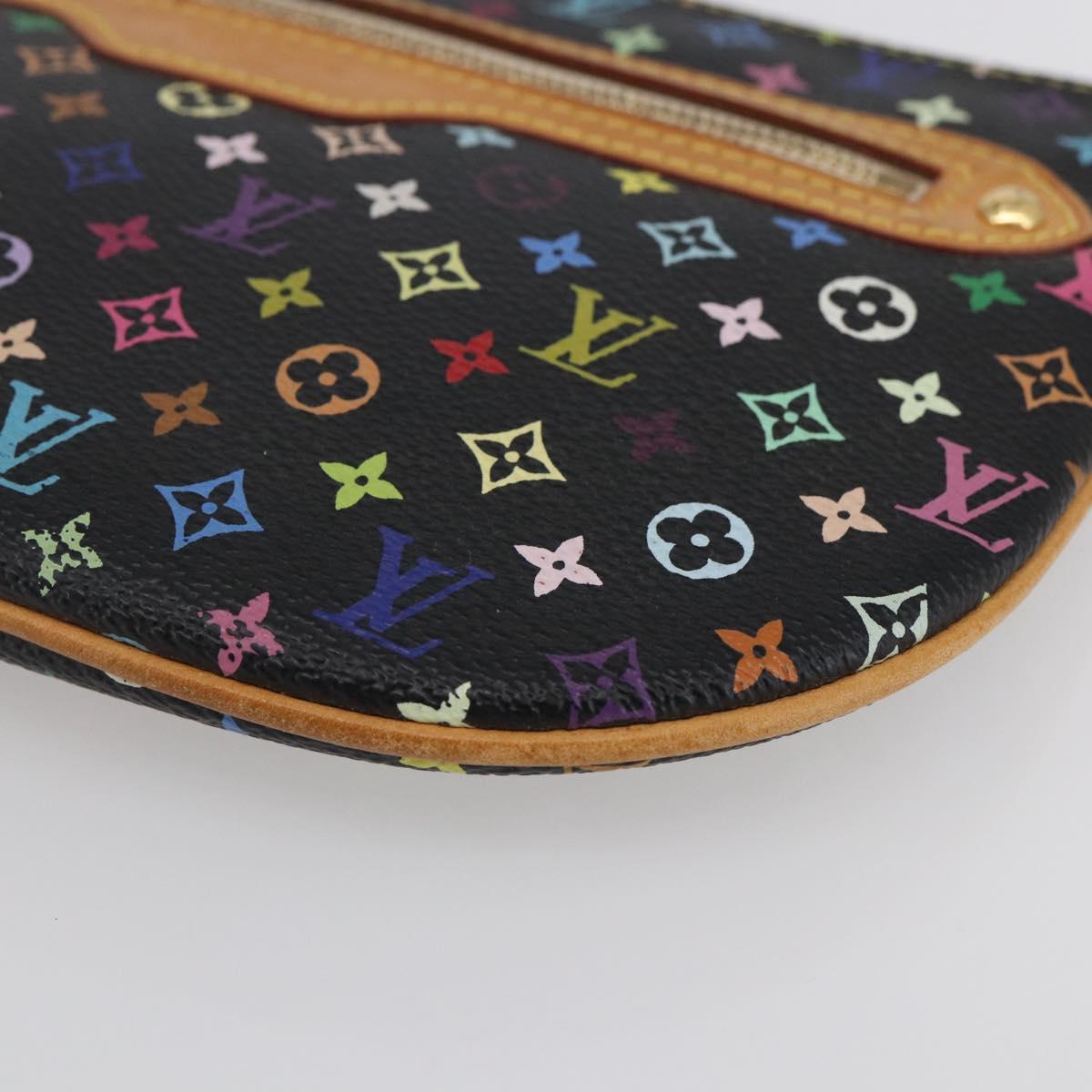 LOUIS VUITTON Monogram Multicolor Pochette GM Pouch Black M60027 LV Auth 144890V